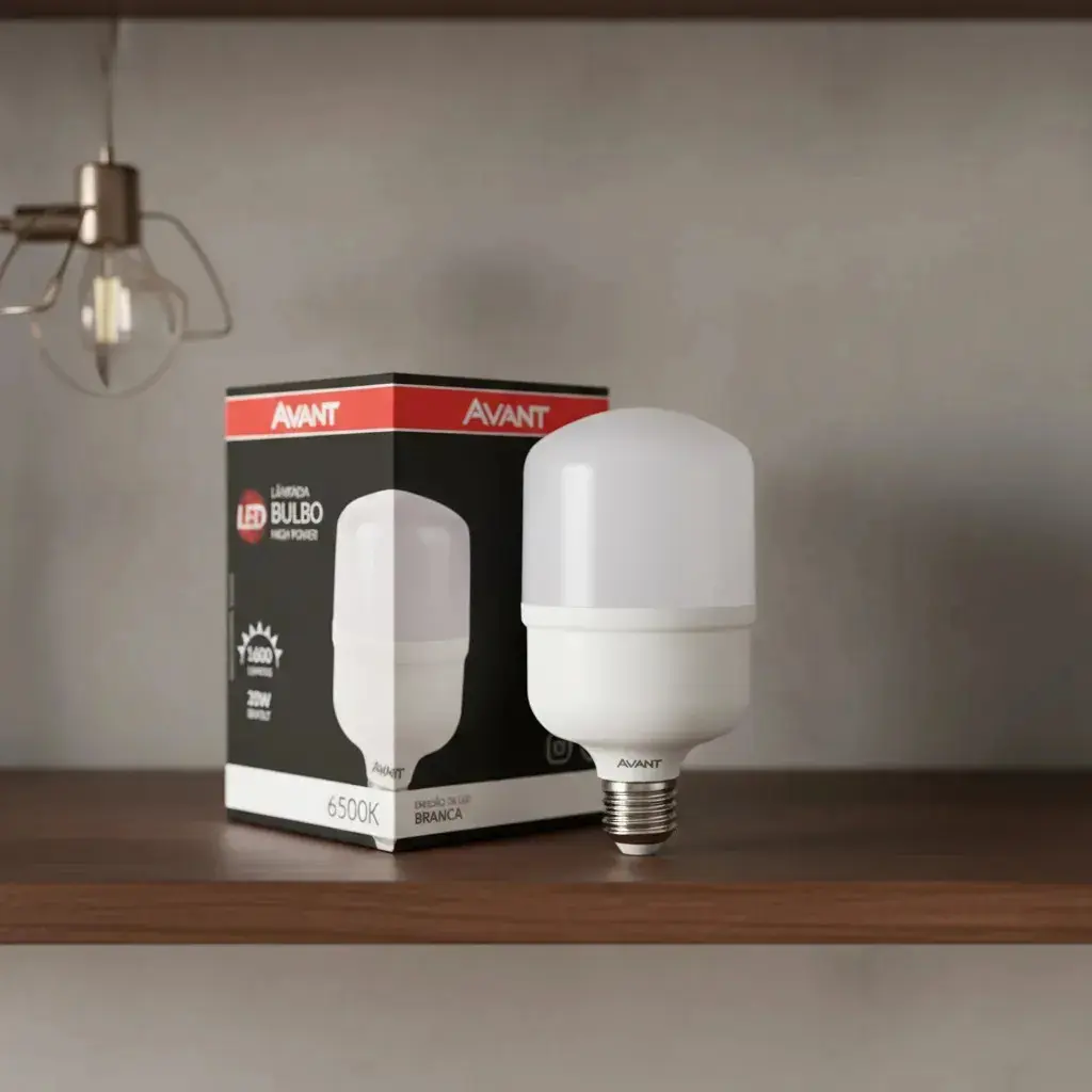 Kit 5 Lâmpadas Bulbo Alta Potência 20w 6500k Atacado Avant Luz Branco-frio thumbnail 7