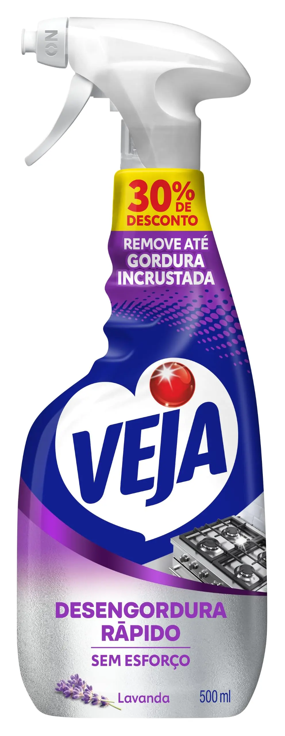 Veja Desengordura Rápido Limpador Lavanda Spray Promo 500ml