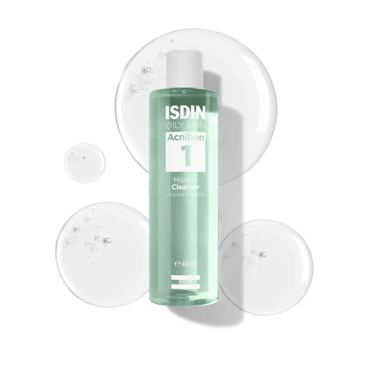 ISDIN Água Micelar para Pele Oleosa Acniben Micellar Cleanser - 400ml