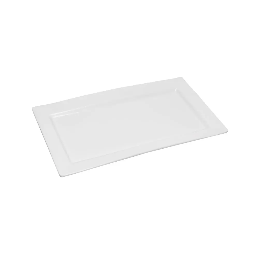 WOLFF - Travessa de Melamina Retangular Branca 35cm x 19,5cm - 1