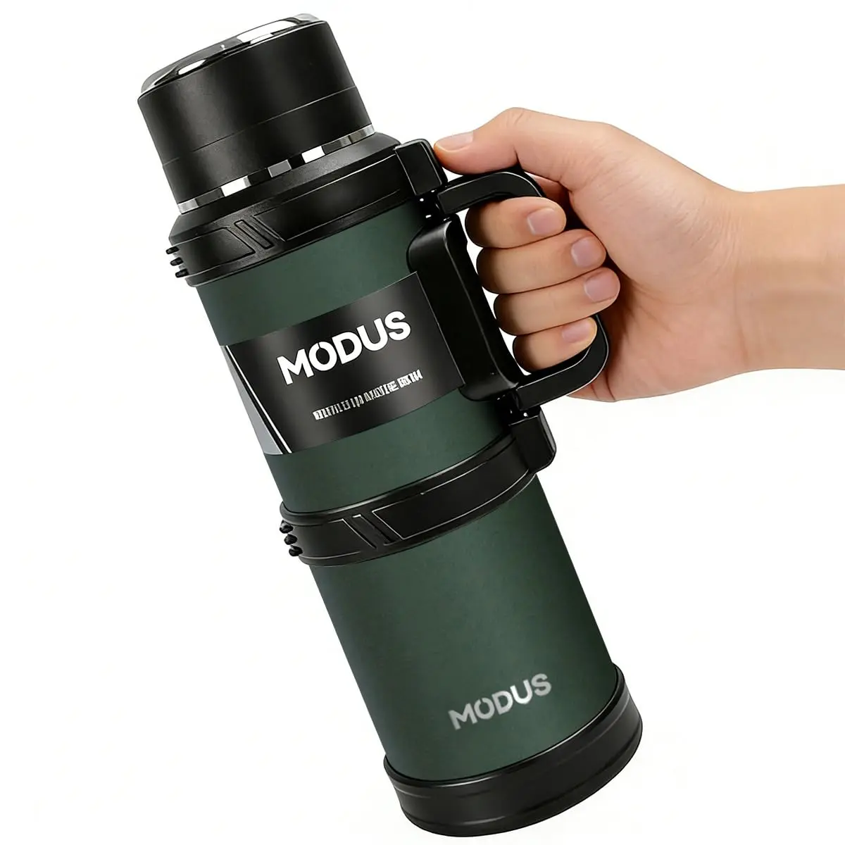MODUS 2400mL Garrafa Térmica para Água e Café Inox Isolada | Bebidas Quentes e Frias, Grande capacidade, para Atividades ao Ar Livre Cor Verde - 1