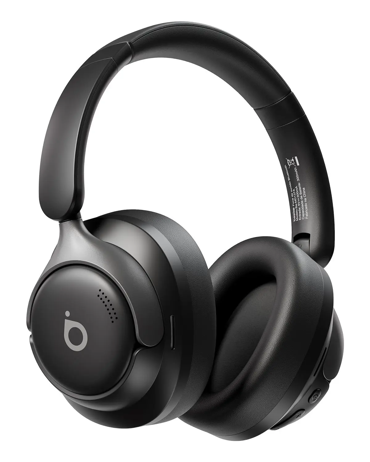 Basike Fone de Ouvido Bluetooth 6.0, Headphone Bluetooth com ANC, Som Hi-Fi | Cancelamento de Ruído Ativo, 4 Microfones com ENC, Carregamento USB-C, Portátil e Dobrável (Preto)