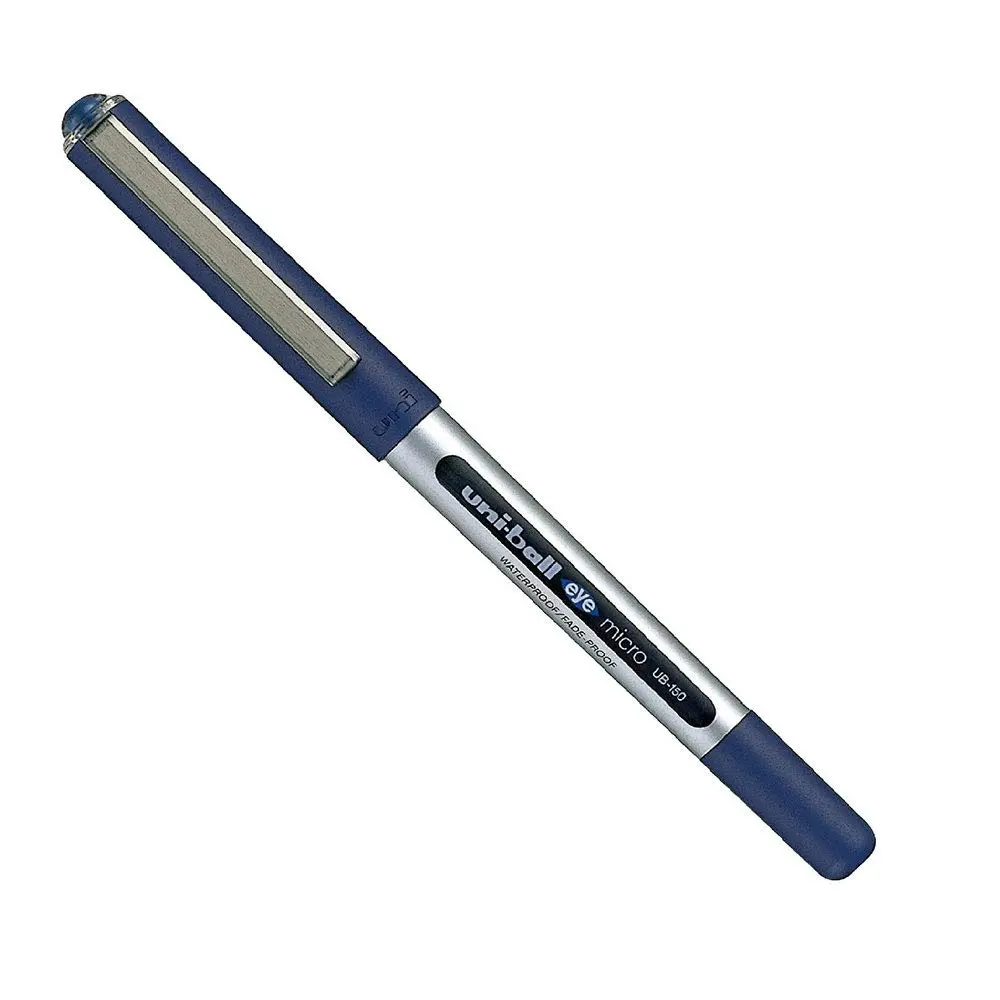 Uni-ball Eye UB 150 Micro Caneta Rollerbal - 0.5mm - Azul - Caixa com 12 unidades