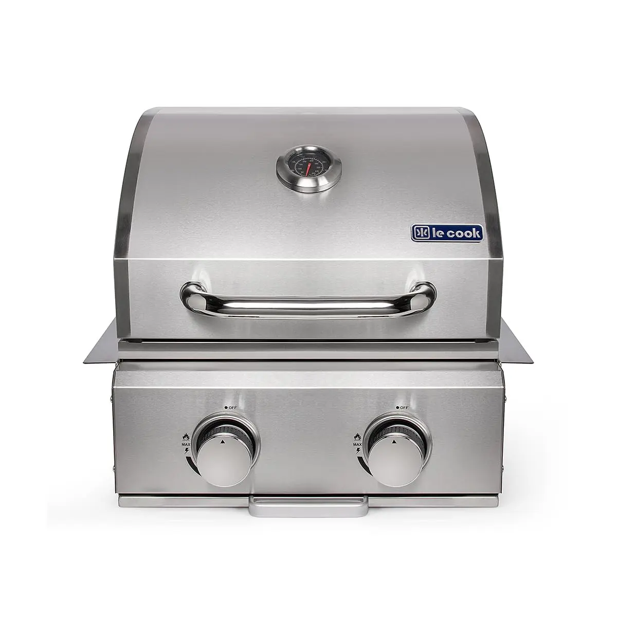 Le Cook Churrasqueira Inox Gás 2 Queimadores Embutir Sobrepor alta performace