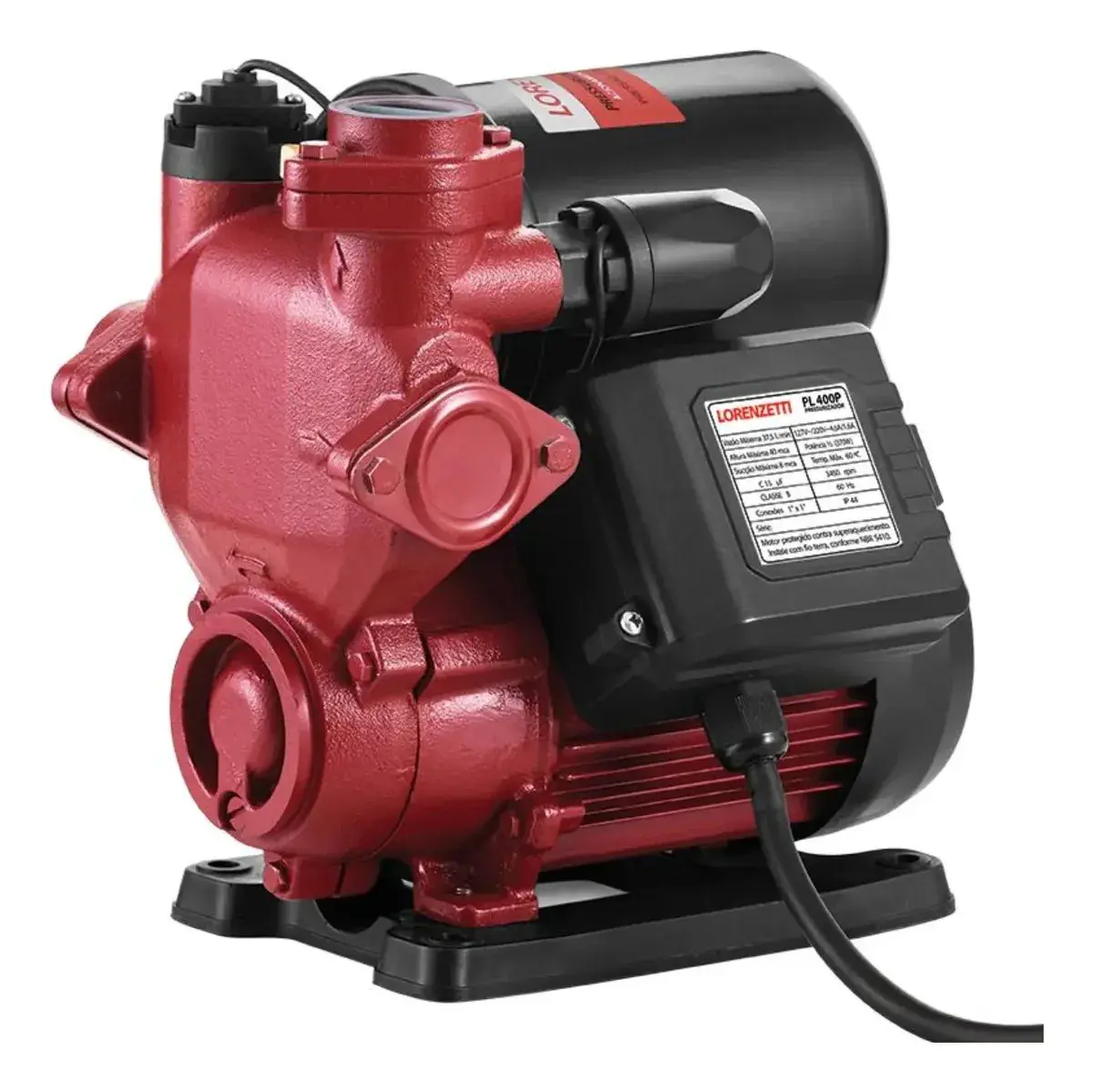 Pressurizador Lorenzetti PL-400P 370W 40MCA Bivolt