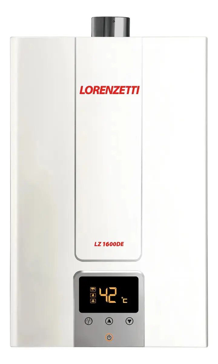 Aquecedor De Água A Gás Lorenzetti Lz1600de Digital 15l Cor Branco Tipo De Gás Glp