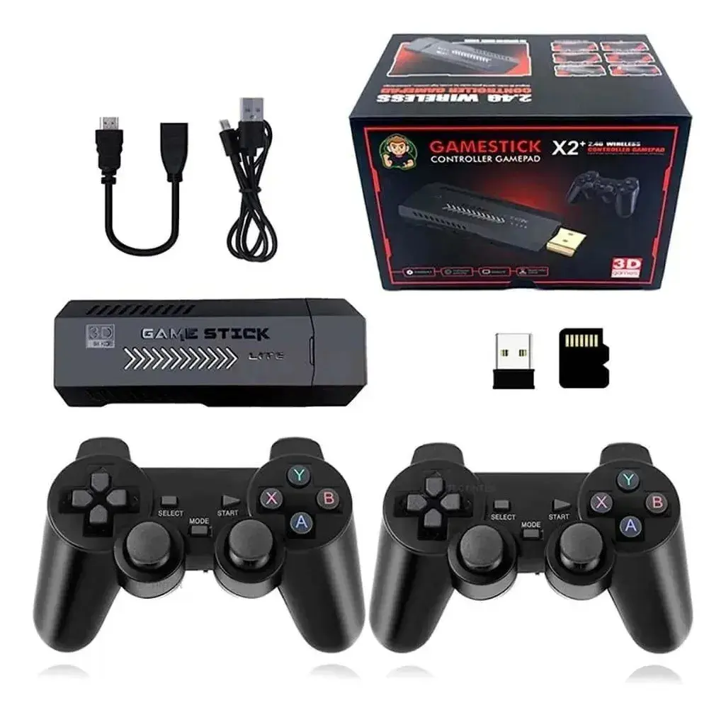 Stick HDMI X2 Plus com 2 controladores Backup Pro (preto)