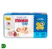 Fralda Infantil Turma da Mônica Baby Mega Tamanho M 50 Fraldas Descartáveis - 1