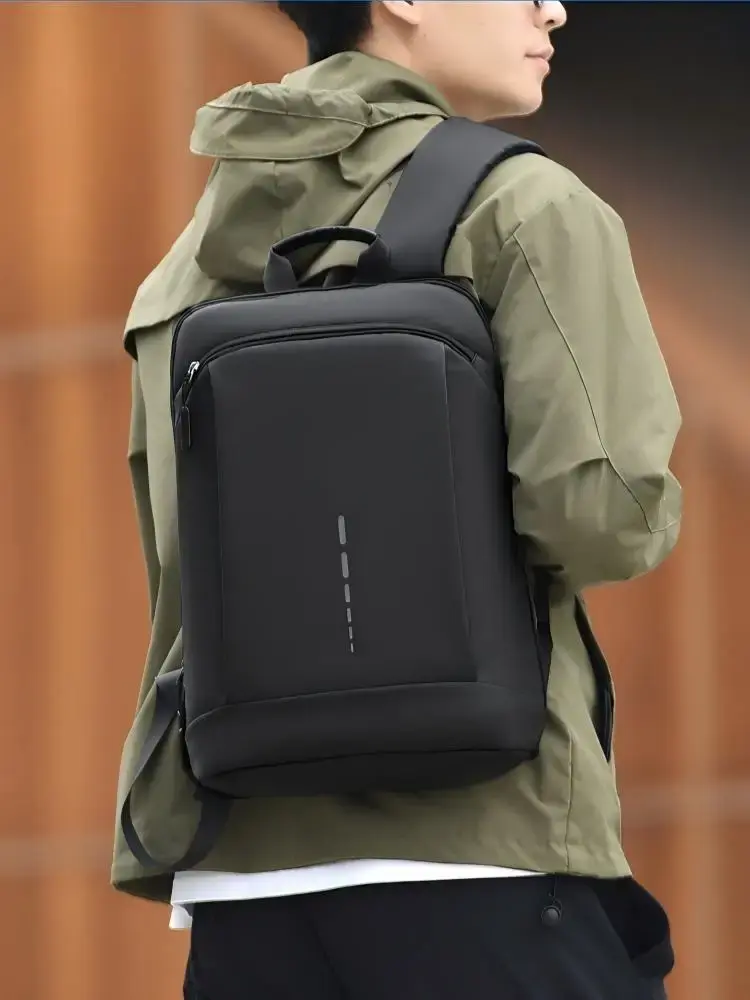 Mochila masculina à prova d'água Homefish, mochila ultra leve para homens, mochila elegante para notebook de 15,6 polegadas