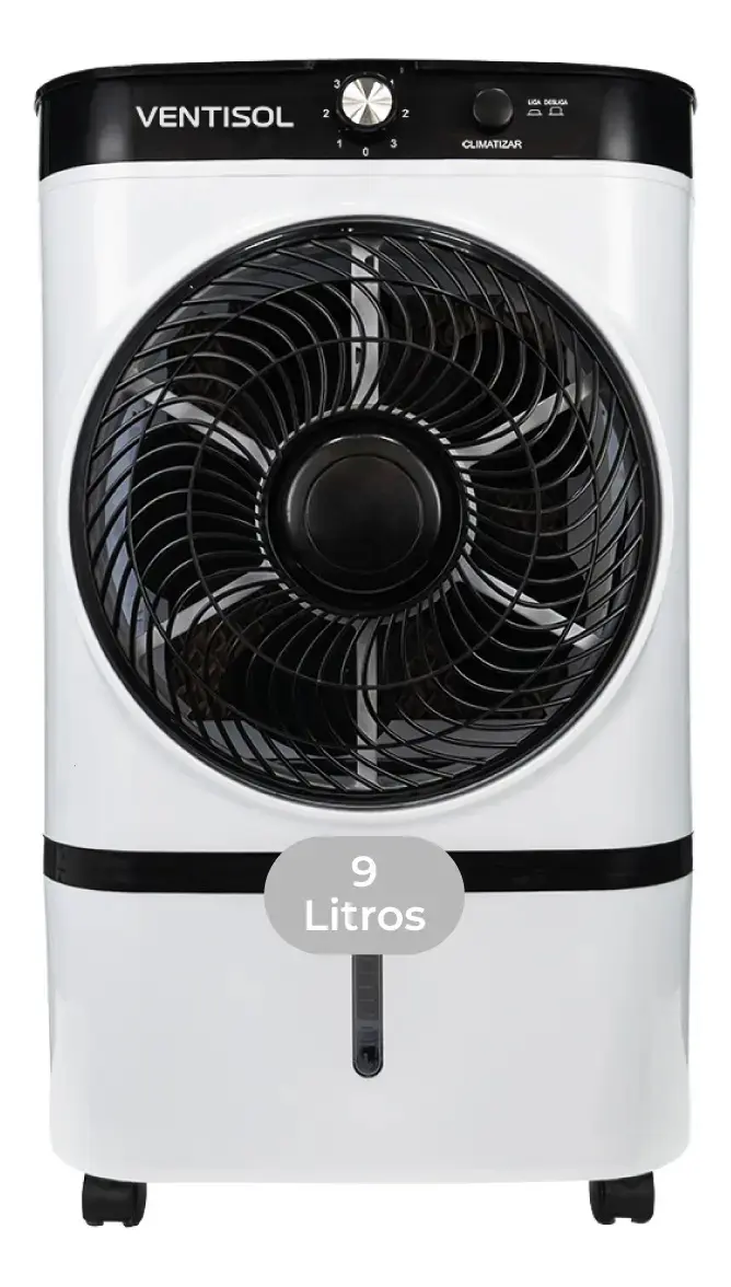 Climatizador 9L Ventisol 65W Branco/Preto CLI09-01