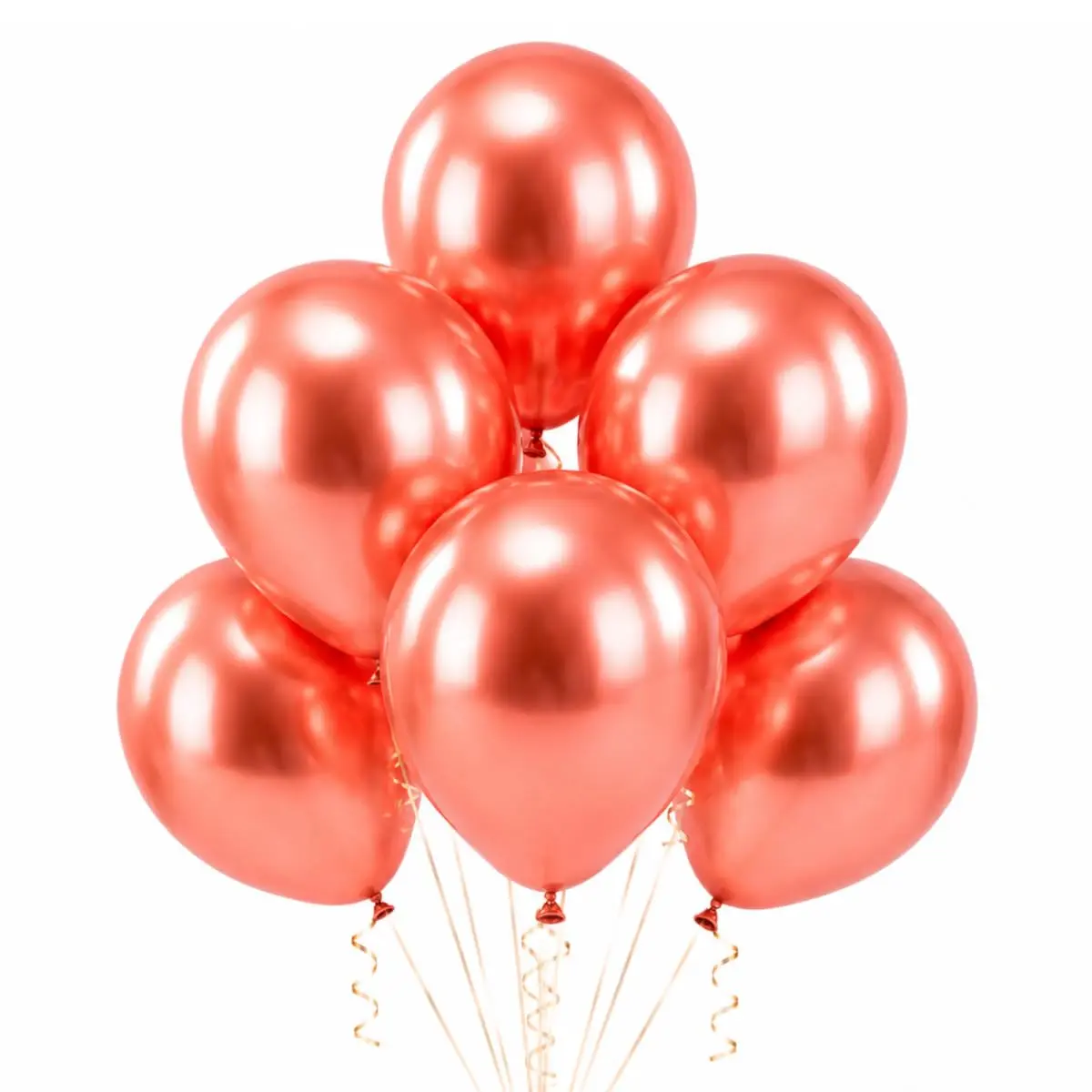 Balão Látex Cromado 10 Pol Metalizado Kit 50 Unidades Rosa | Material resistente, maior durabilidade no uso