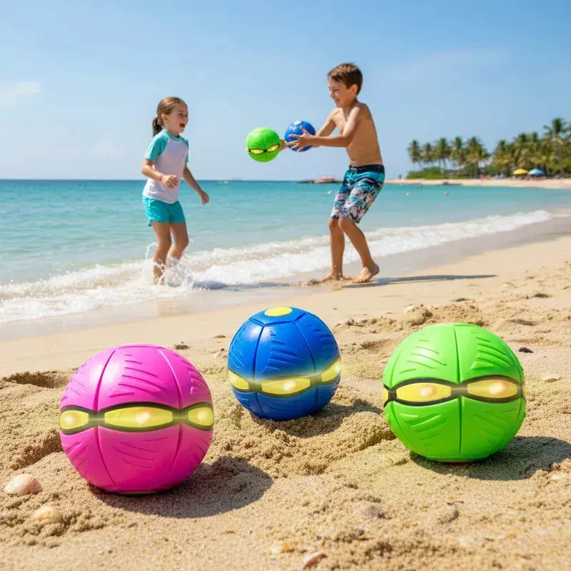Bola Mágica Disco Voador Brinquedo Ao Ar Livre Bola Maluca Cor Rosa thumbnail 2