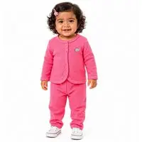 Infantil - Conjunto Menina Parque dos Dinos Rosa Alphabeto