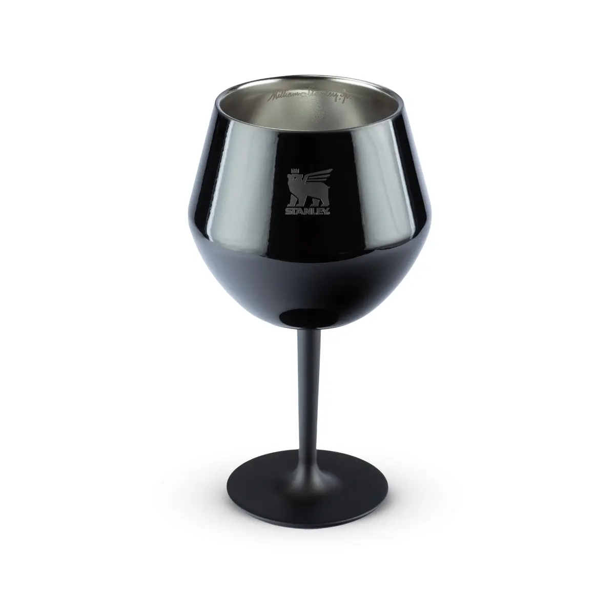 Stanley - Taça Térmica, Copo de Cocktail isolado, aço inoxidável isolado a vácuo para bebidas frias, copo de Gin ou vinho, 414 ml, Black Gloss