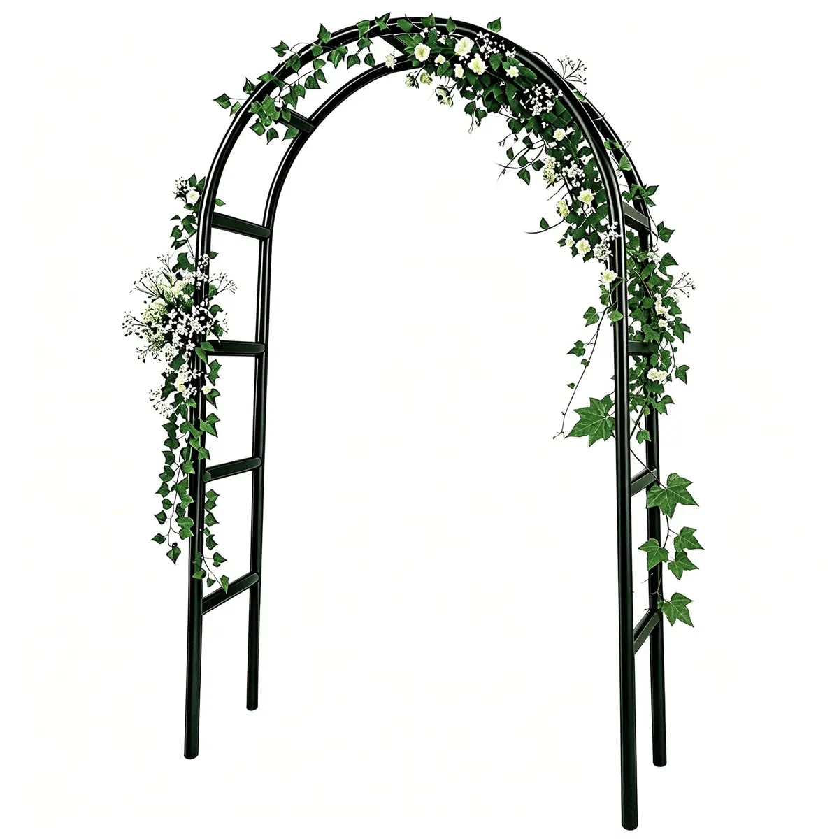 rubfac Arco de Jardim de Metal, Decoração de Casamento e Eventos, Treliça de Jardim para Plantas Trepadeiras, Monte Livremente 2 Tamanhos para Vários Tamanhos de Plantas Trepadeiras Rosas Videiras Dec - 1