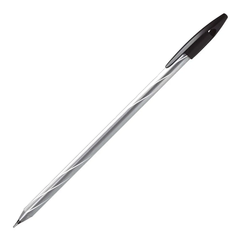 CIS Spiro Pro Caneta Esferográfica - 0.7mm - Preto - Caixa com 12 unidades
