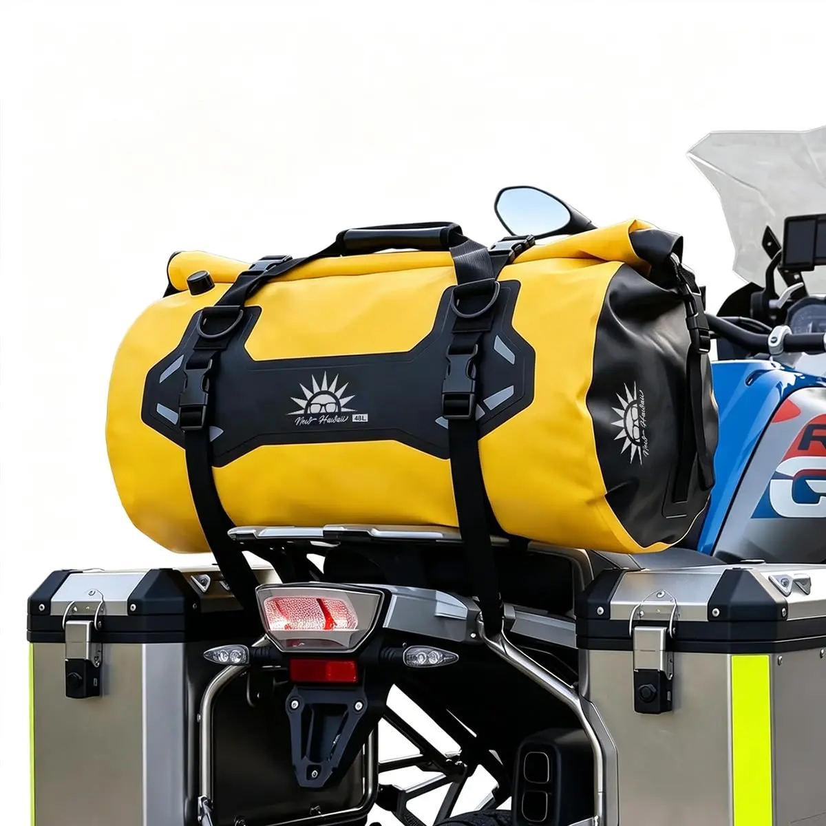 Bolsa à Prova d'Água para Moto 48L, Mochila Impermeável Estanque | Para Viagens, Bagageiro e Mala de Viagem