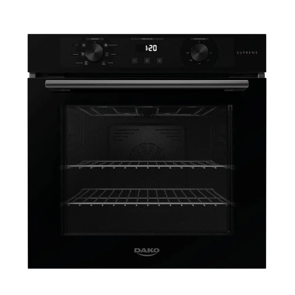 Forno de Embutir Elétrico Dako Supreme 80 L Digital Preto - 220V