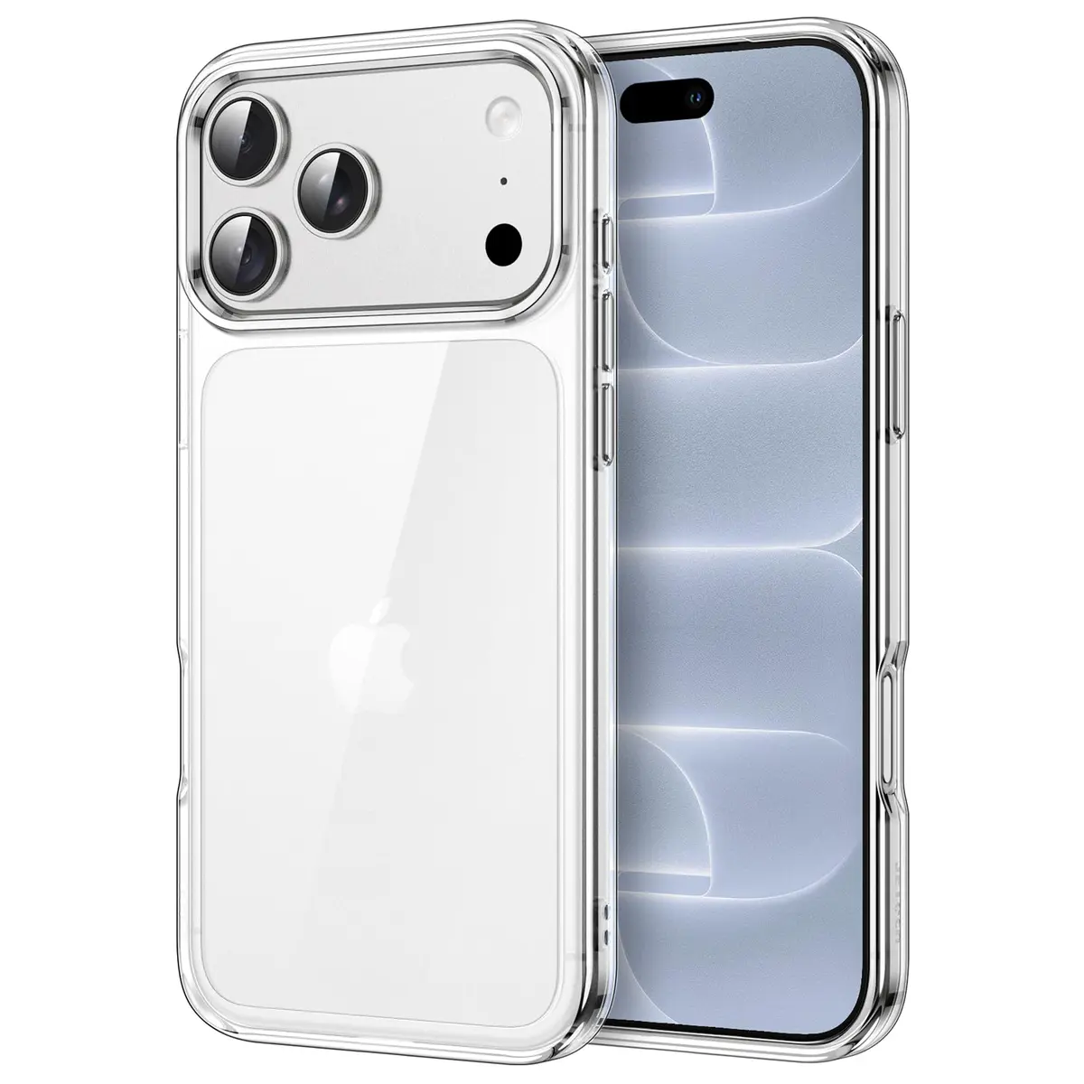 JETech Capa Bumper com Traseira Transparente para iPhone 18 Pro, Claro | Case de Celular Anti-Amarelamento, Proteção À Prova de Choque, Resistente a Riscos, Bumper de TPU Transparente
