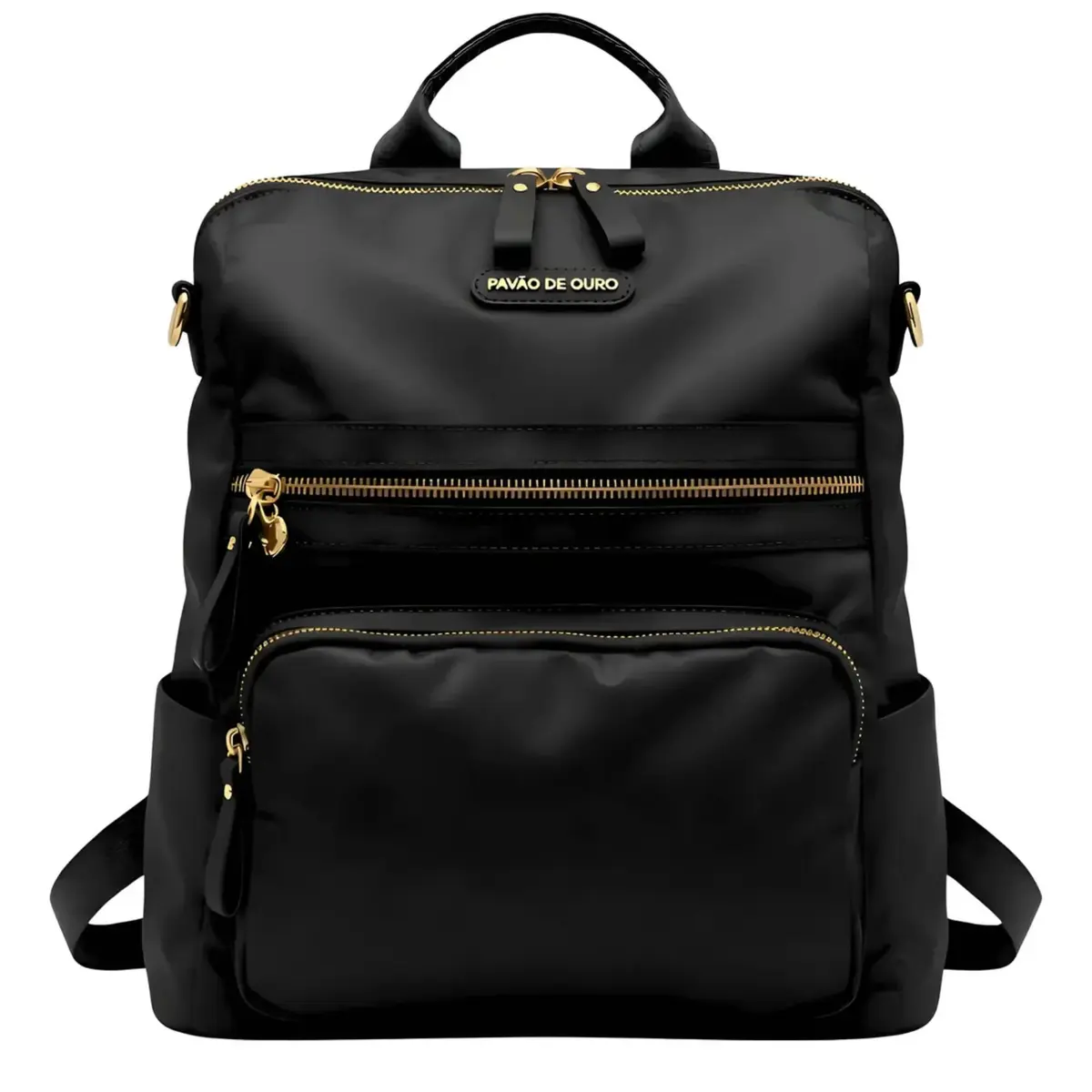 Mochila Bolsa Feminina Impermeável Em Nylon Pavão De Ouro | Mais do que uma bolsa, é uma peça que agrega charme, praticidade e presença ao seu visual, deixando sua rotina mais elegante.
