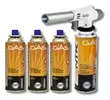 Kit C/4 Refil + Maçarico Portátil Com Regulagem Gourmet - 1