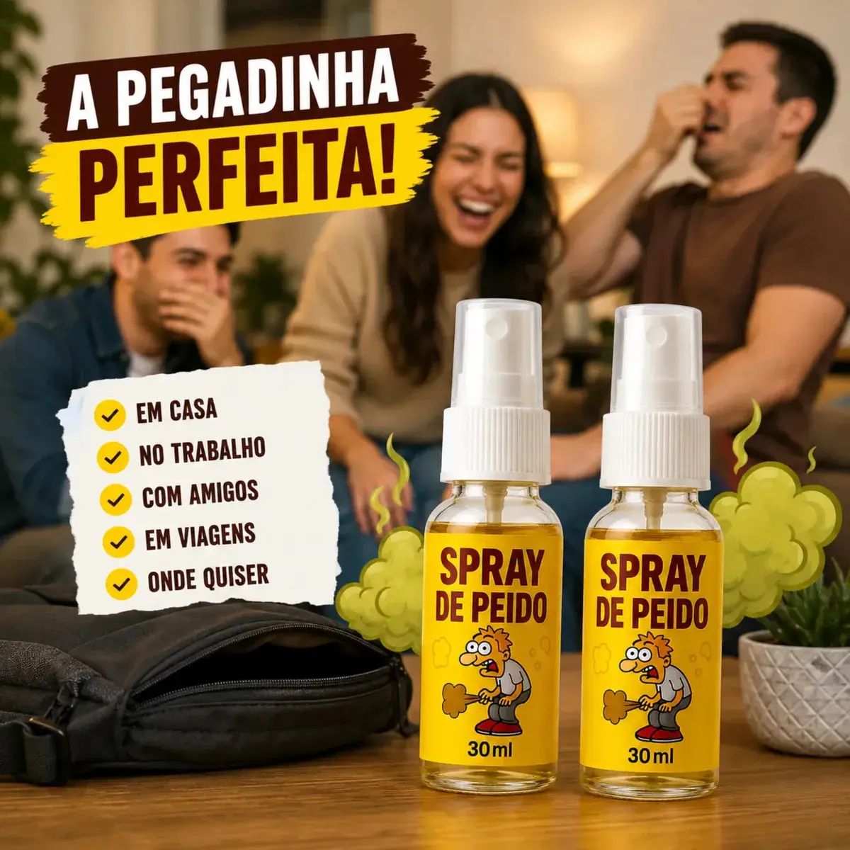 Kit 2 Spray Peido Pum Fedorento Super Forte Trolagem Pegadinha Brincadeira Engraçado Perfume Fedido Shengke thumbnail 4