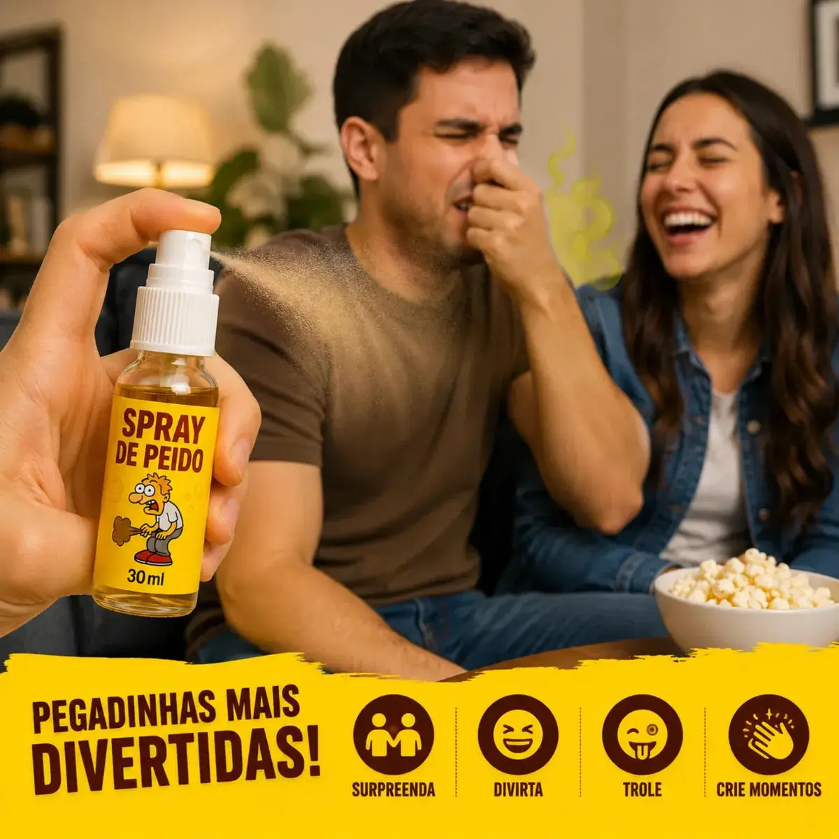 Kit 2 Spray Peido Pum Fedorento Super Forte Trolagem Pegadinha Brincadeira Engraçado Perfume Fedido Shengke thumbnail 5