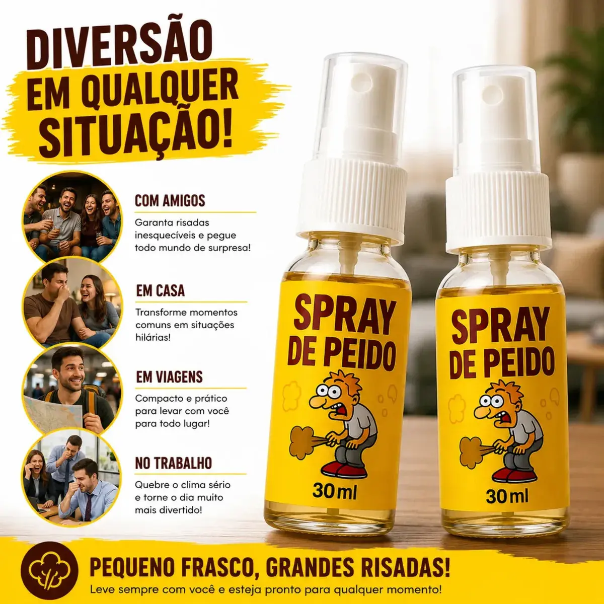 Kit 2 Spray Peido Pum Fedorento Super Forte Trolagem Pegadinha Brincadeira Engraçado Perfume Fedido Shengke thumbnail 6