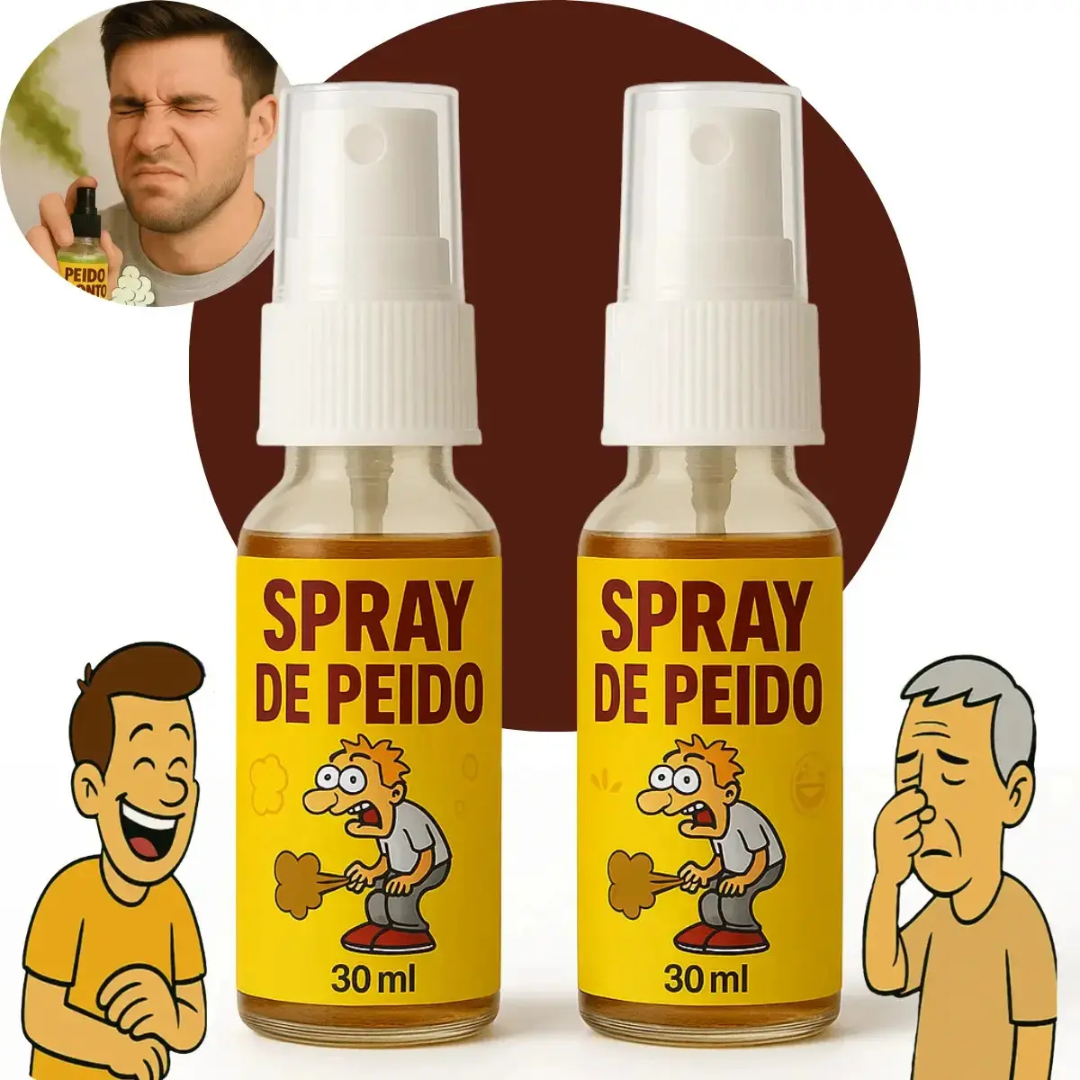 Kit 2 Spray Peido Pum Fedorento Super Forte Trolagem Pegadinha Brincadeira Engraçado Perfume Fedido Shengke thumbnail 7