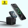 Suporte para Celular com Carregamento Magnético BASEUS Ajustável Para Todos Smartphones, 25W, 3 em 1, Para iPhone, Apple Watch e AirPods, MagSafe - 1