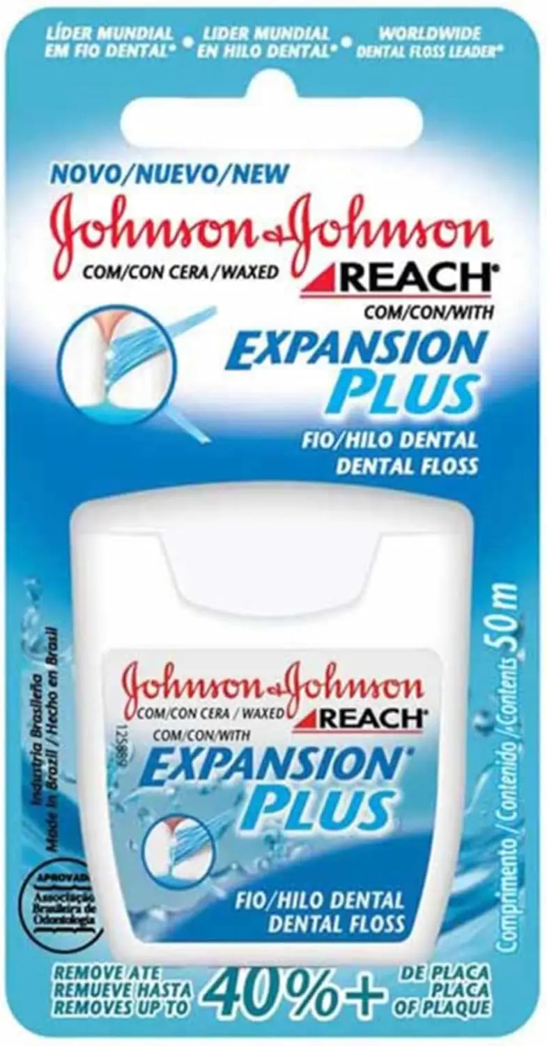 Fio Dental Reach Expansion Plus, 50m, Sem Sabor, 1 Unidade - 1