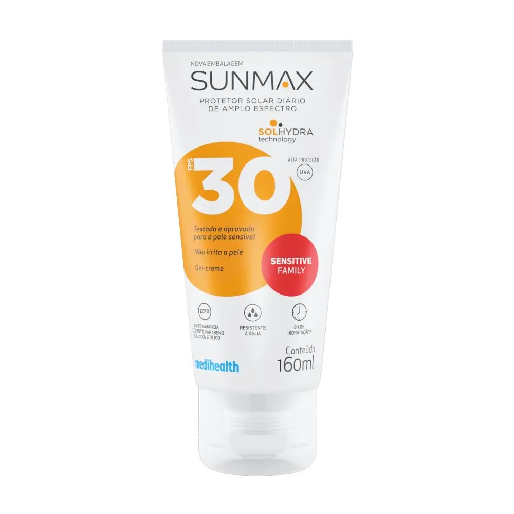 Protetor Solar Sunmax Sensitive Familia Fator 30 160G