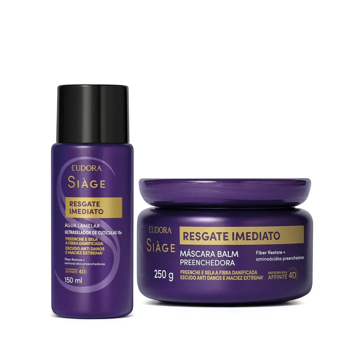 Combo Siàge Resgate Imediato Tratamento: Máscara Capilar 250g + Água Lamelar 150ml - 1