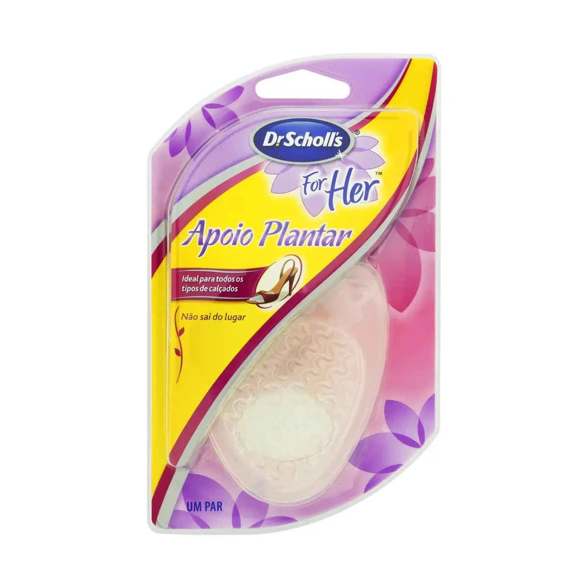 Apoio Plantar Dr. Scholl’s para Sapatos com Salto – Conforto Extra, Estabilidade e Suporte Ideal para a Rotina