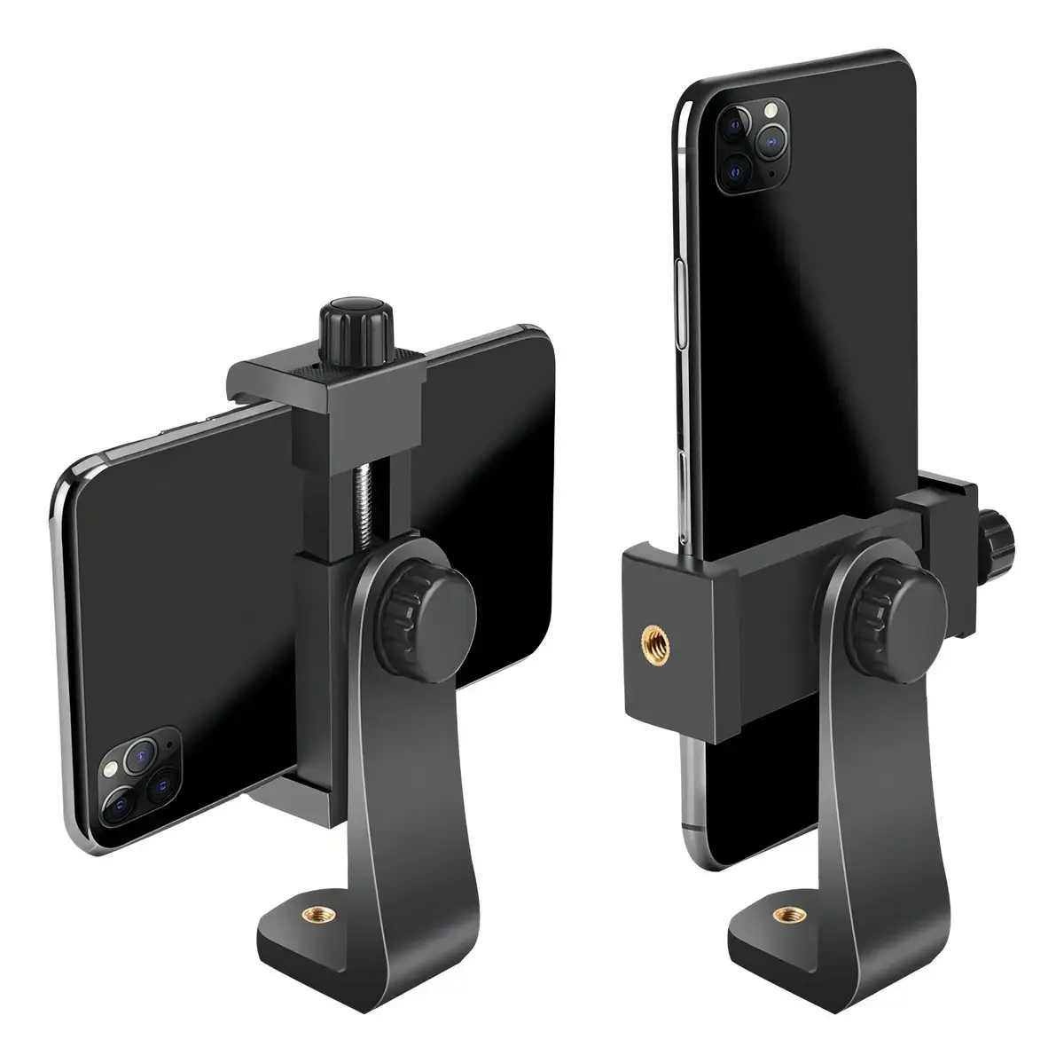 Suporte Celular Clip Rotativo 360 p/ Tripé Rosca 1/4 Shoot