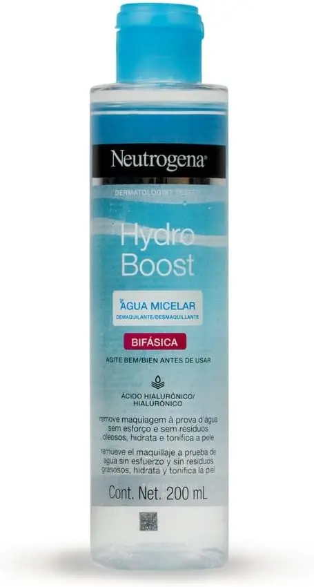 Água Micelar Bifásica Neutrogena Hydro Boost, 200ml