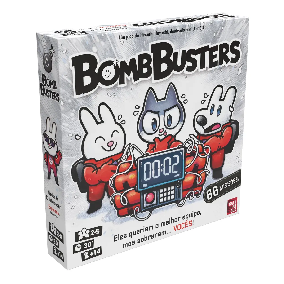 Asmodee, Bomb Busters, Jogo de cartas, 2 a 5 Jogadores, a partir de +14 anos, Partidas de até 30 min