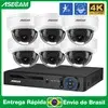 [Estoque BR] Kit Sistema De Câmera De Segurança 8MP 4K PoE ASECAM - NVR 8CH + 6 Cameras 8MP PoE com IA (Detecção de Veículo/Humano/Rosto) - 1