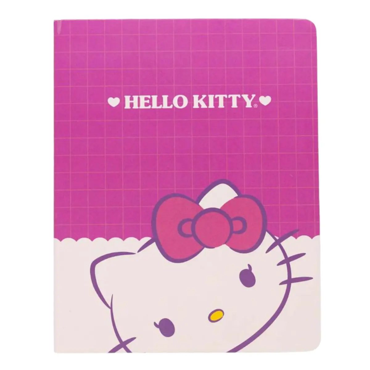 Zonacriativa - Caderno Planner Hello Kitty Sanrio 21x16cm | Capa dura, 96 folhas, adesivos e marcador | Ideal para organizar estudos e aulas