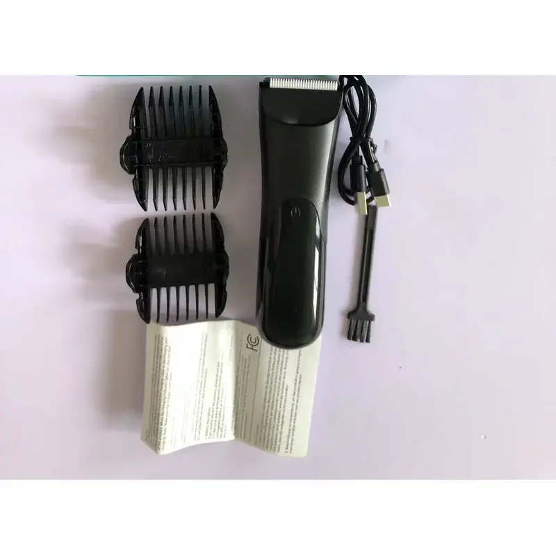 Aparador de pelos corporais para homens, barbeador elétrico, aparador elétrico de pelos da região inguinal e de outras áreas, barbeador e aparador de cerâmica para higiene masculina, para todo o corpo.