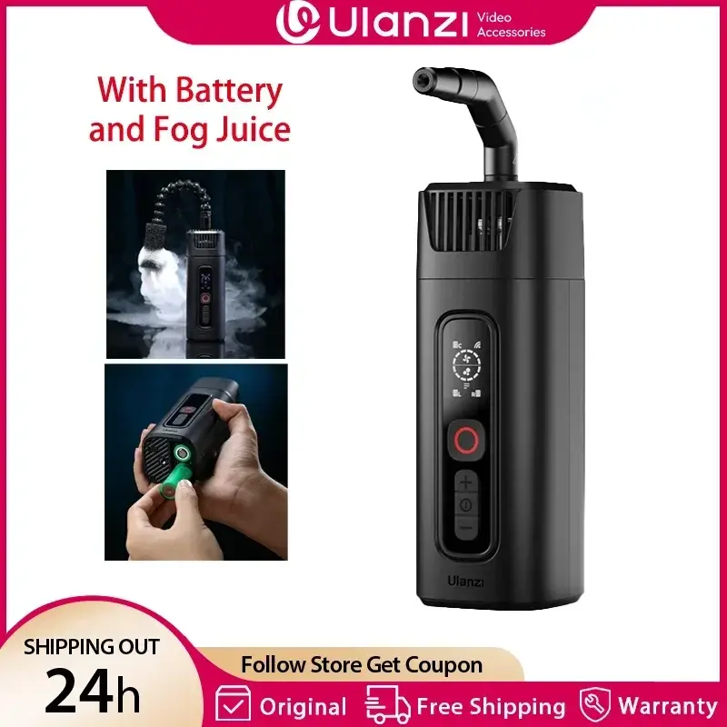 Ulanzi FM01 FILMOG ACE Portátil 40W Máquina de Nevoeiro Portátil 10m Controle Remoto Máquina de Fumaça Fotografia Vídeo Filmagem Efeito de Palco - 1