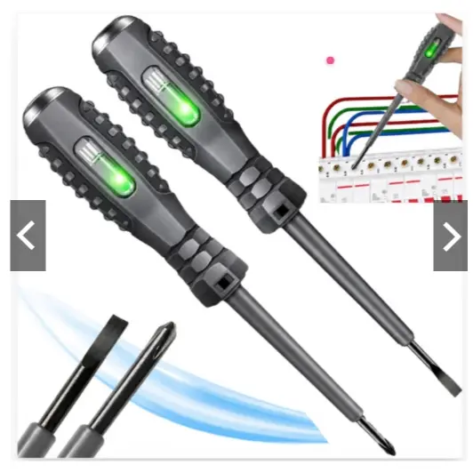 Chave De Fenda Phillips Magnética Forte De Alto Torque Detector De Eletricidade Caneta Testadora De Tensão Elétri - 1