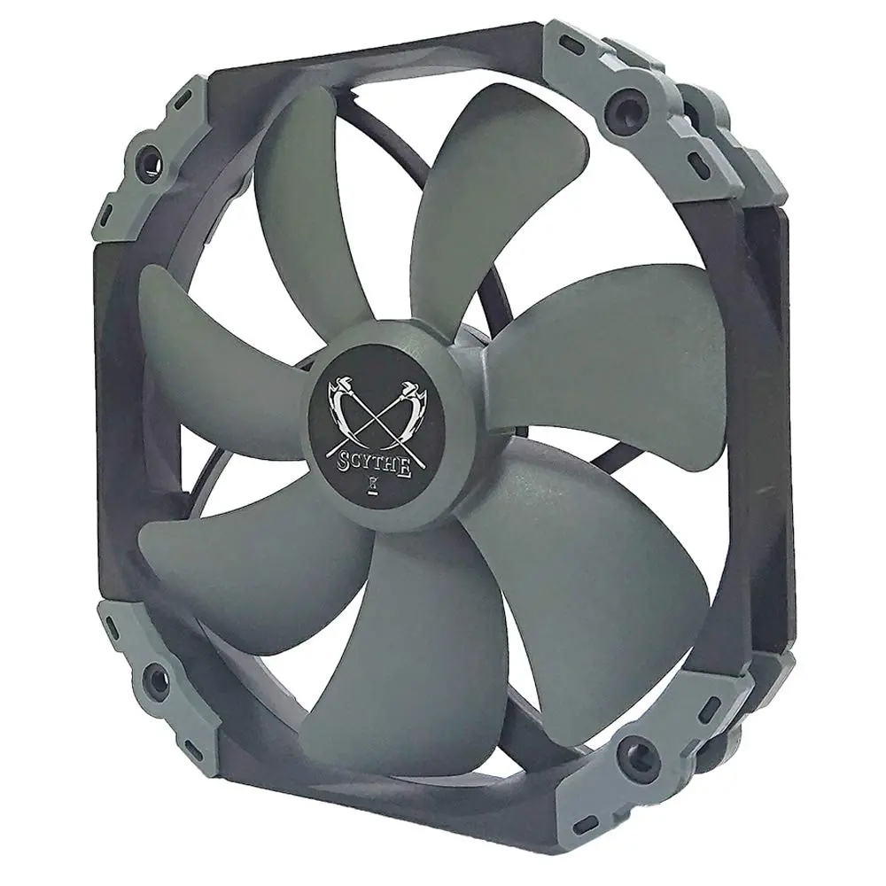 Ventilador silencioso Scythe Kaze Flex 140 mm, PWM 300-1800RPM, armação redonda, pacote único - 1