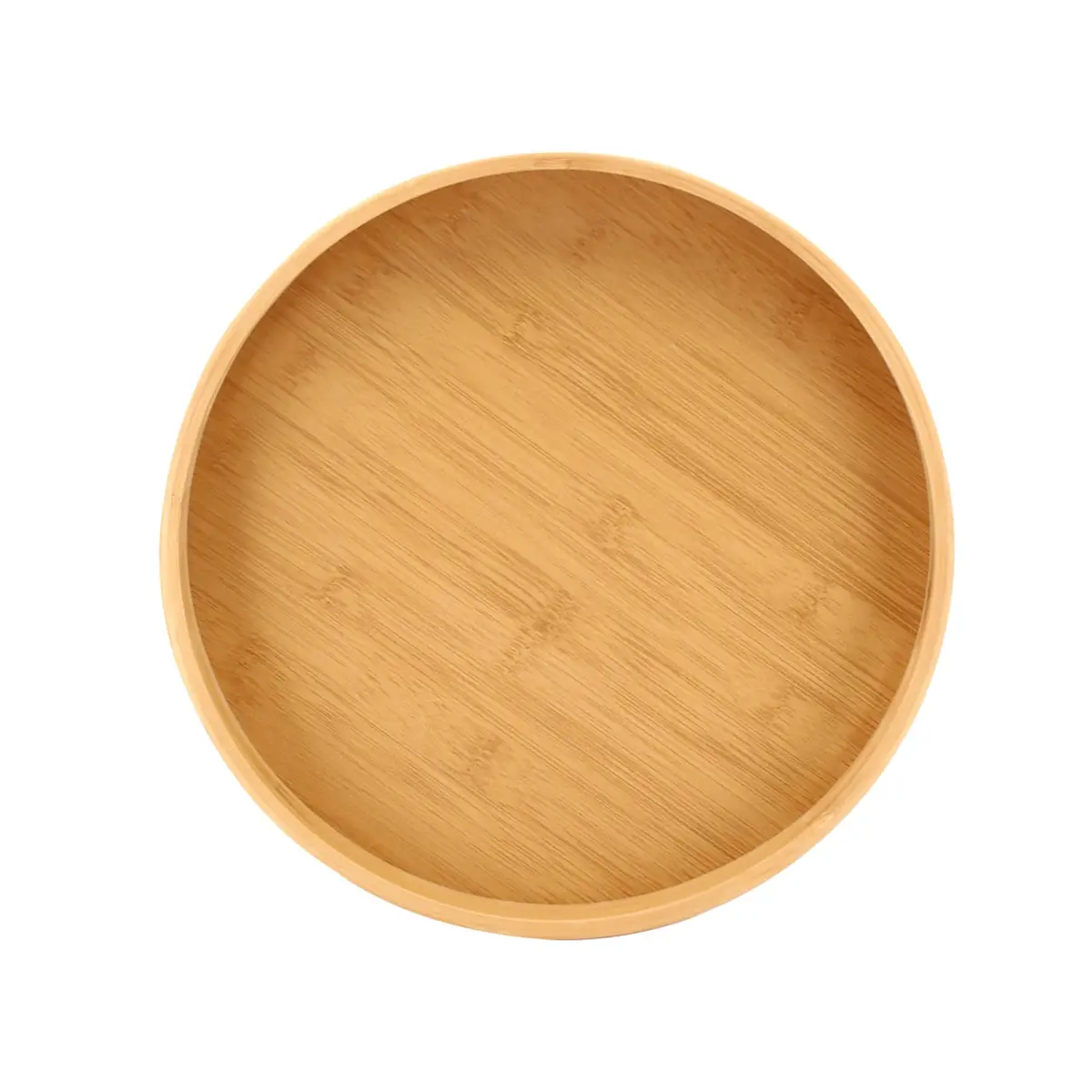 Tuut, Linha Eco, Bandeja Redonda Funda de Bambu, com Alça, 30cm - 1
