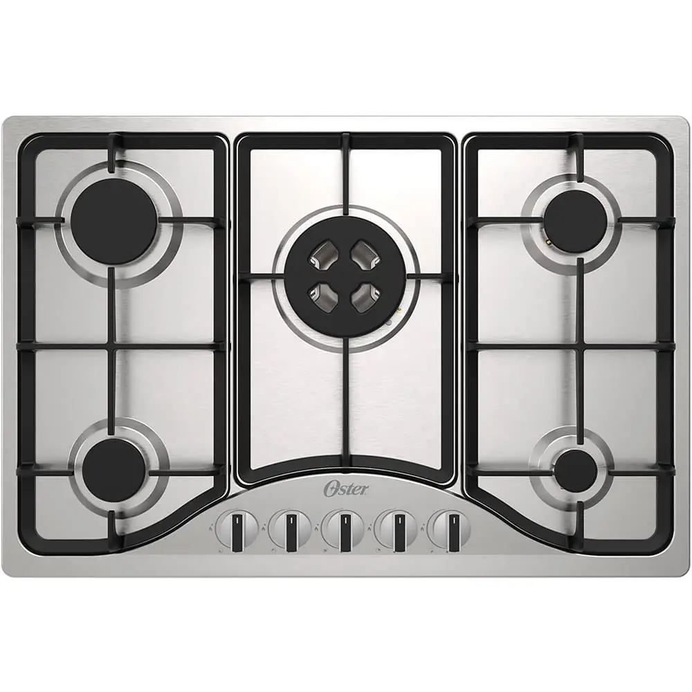 Cooktop Semiprofissional Oster, a Gás, 5 bocas, Inox, Bivolt, OTOP701 - 1