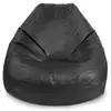 Puff Fofão Em Courino Phoenix Puff - Preto