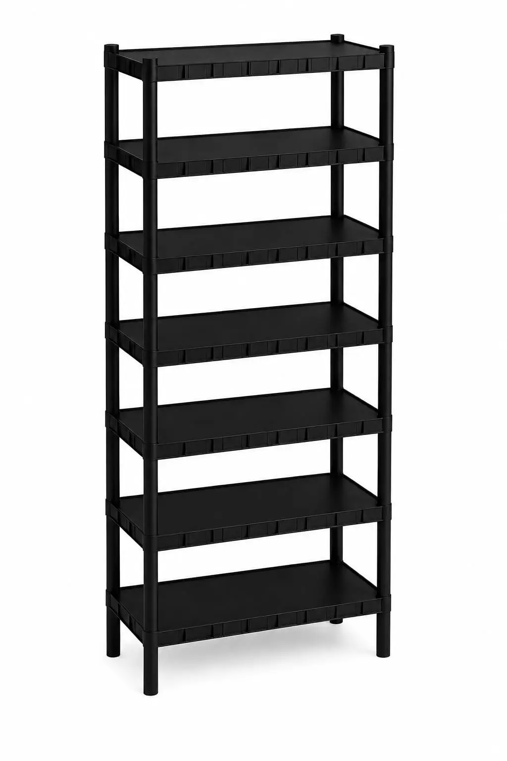 Estante Plástica Easyplast Preta 7 Prateleiras Multiuso para Organização - 1
