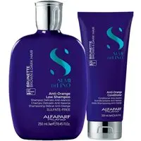Kit Alfaparf Semi Di Lino Brunette Anti-Orange Sh/Cond - 1