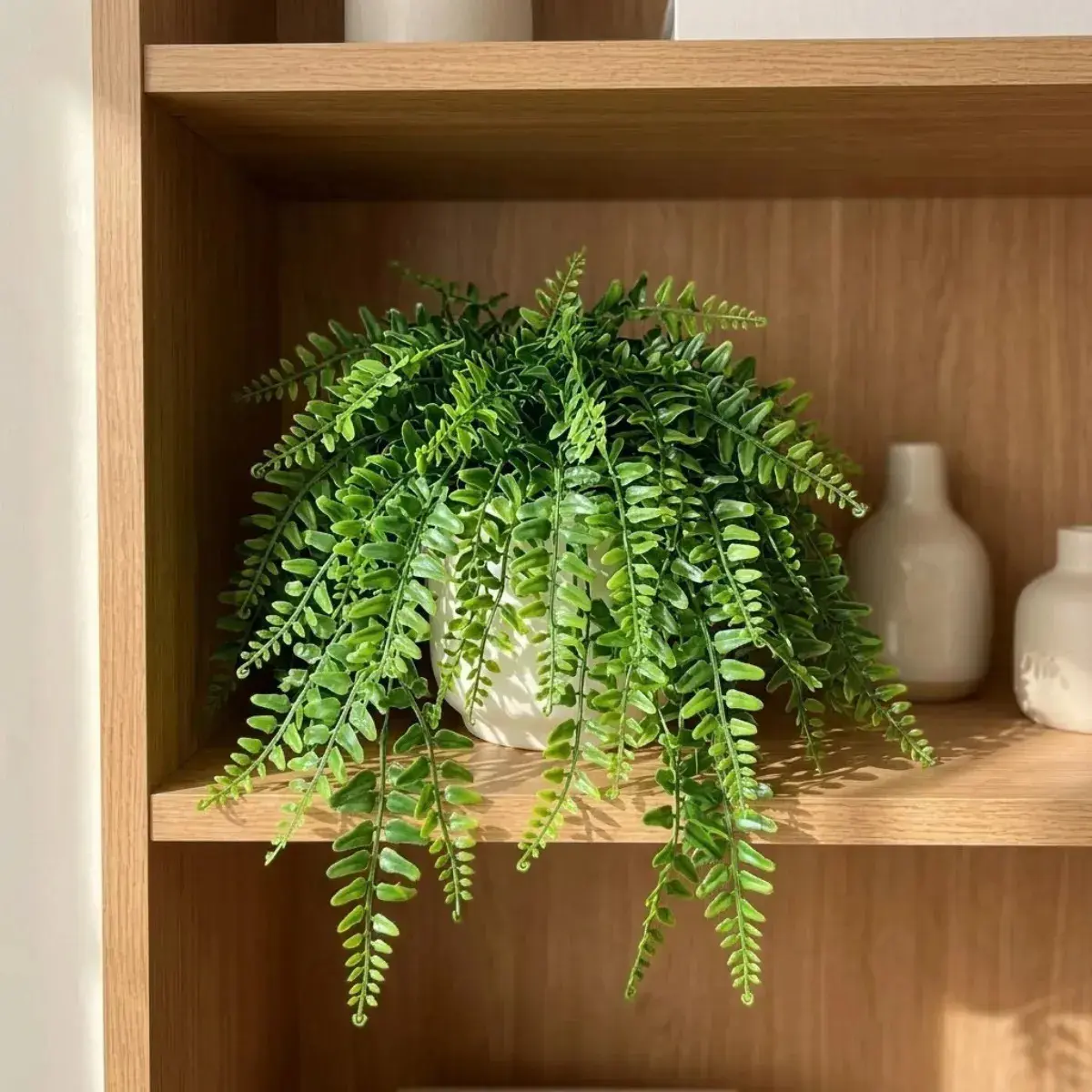 Planta Artificial Decorativa Samambaia Pendente Jardim Enfeite Realista Kit 2un thumbnail 10