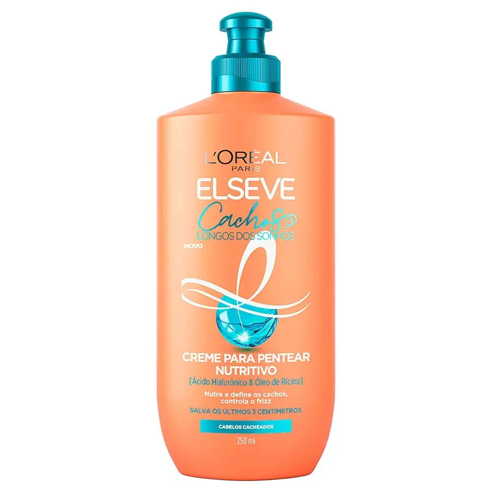 Creme para Pentear Nutritivo L'Oréal Paris Elseve Cachos Longos dos Sonhos, 250ml
